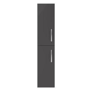 300mm Tall Unit (2 Door) - Nuie MOC362 Gloss Grey, Grey colour ,image 1
