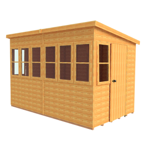 Sun Pent 10 x 6 Single Door Shiplap Potting Shed - Style A