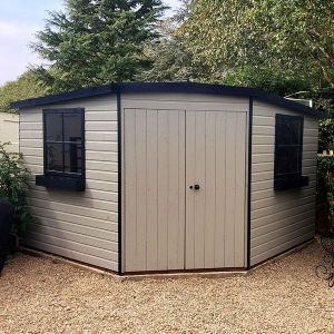 Murrow 10 x 10 Double Door Loglap Shed