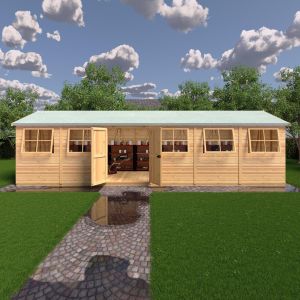 Mammoth 10 x 30 Double Door Shiplap Shed