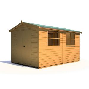 Bison 12 x 8 Double Door Shiplap Shed