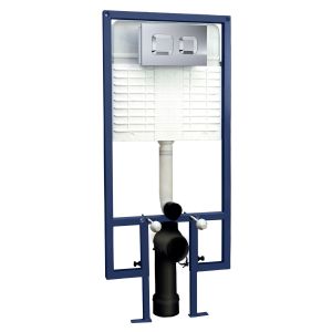 Square Dual Flush Push Button - Hudson Reed XTY009S Chrome, Chrome colour ,image 1