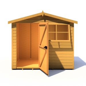 Wroxham 8 x 6 Single Door Shiplap Shed - Style D