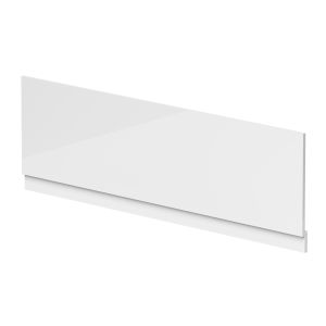 Straight Front Panel & Plinth (1700 x 560) - Hudson Reed BPR105 White, White colour ,image 1