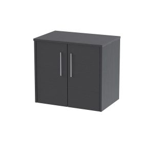 600mm Wall Hung 2 Door Vanity & Worktop - Hudson Reed JNU2223W Grey, Grey colour ,image 1