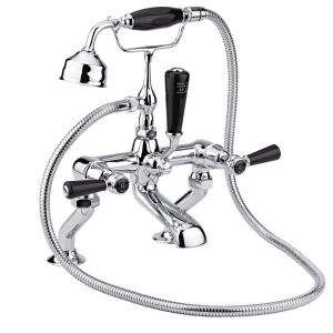 Bath Shower Mixer - Hudson Reed BC404DL Chrome, Black/Chrome colour ,image 1
