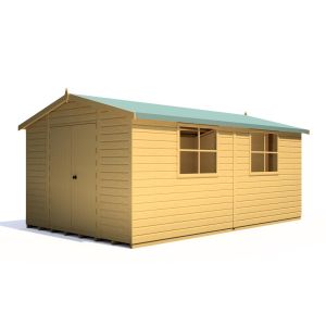 Bison 16 x 10 Double Door Loglap Shed