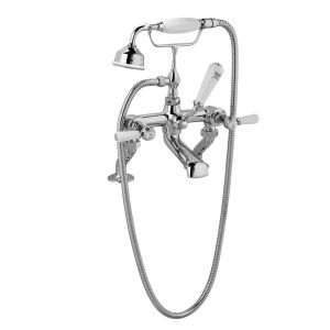 Bath Shower Mixer - Hudson Reed BC304HL Chrome, Chrome & White colour ,image 1