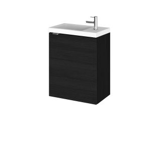 400mm Vanity Unit & Basin - Hudson Reed CBI637 Charcoal Black, Hacienda Black colour ,image 1