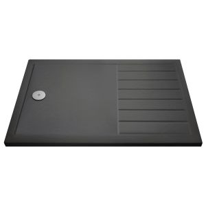 Rectangular Walk-In Shower Tray 1700 x 700 - Hudson Reed TR711770 Grey Slate, Grey colour ,image 1