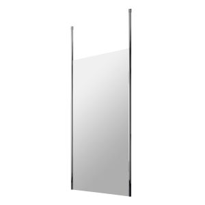 1100mm Wetroom Screen with Ceiling Posts - Hudson Reed GPCP11 Chrome, Chrome colour ,image 1