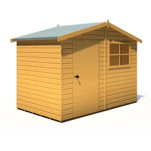 Wroxham 10 x 6 Single Door Shiplap Shed - Style D