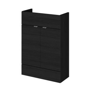600mm Vanity Unit - Compact - Hudson Reed OFF607 Charcoal Black, Hacienda Black colour ,image 1