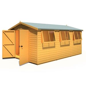 Atlas 10 x 20 Double Door Loglap Shed