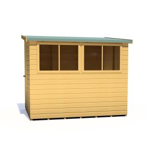 Norfolk 8 x 6 Single Door Loglap Shed - Style A