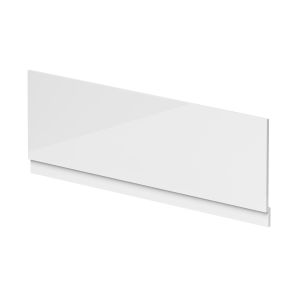 Straight Front Panel & Plinth (1600) - Hudson Reed BPR103 White, White colour ,image 1