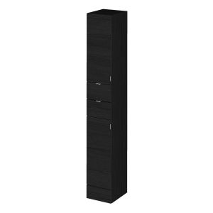 300mm Tall Unit - Hudson Reed OFF662 Charcoal Black, Black colour ,image 1