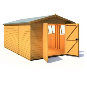 Atlas 10 x 15 Double Door Loglap Shed