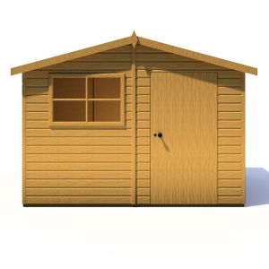 Wroxham 10 x 8 Single Door Shiplap Shed - Style C
