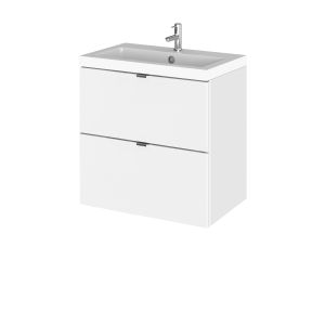 500mm Vanity Unit & Basin - Hudson Reed CBI141 Gloss White, White colour ,image 1