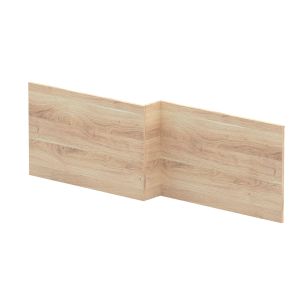 Square Shower Bath Front Panel - Hudson Reed MPD3035 Oak, Oak colour ,image 1