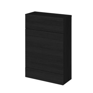 600mm Compact WC Unit & Co-ordinating Top - Hudson Reed CBI619A Charcoal Black, Black colour ,image 1