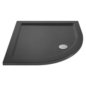 Quadrant Shower Tray 1000 x 1000mm - Hudson Reed TR71107 Grey Slate, Grey colour ,image 1