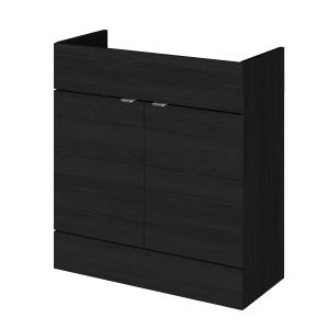 800mm Vanity Unit - Hudson Reed OFF609 Charcoal Black, Hacienda Black colour ,image 1
