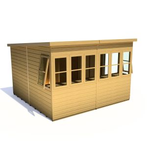 Sun Pent 10 x 10 Single Door Shiplap Potting Shed - Style A