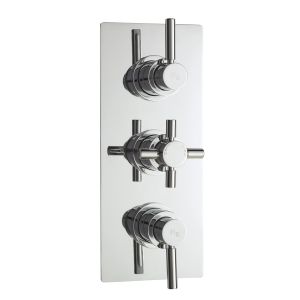 Triple Thermostatic Shower Valve - Hudson Reed A3003 Chrome, Chrome colour ,image 1