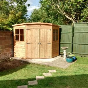8 x 8 Corner Shed