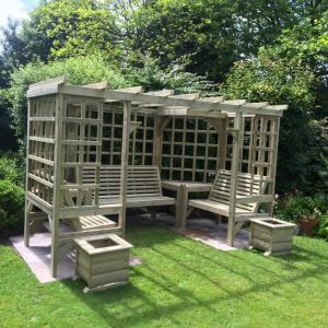 Riviera Arbour By Churnet Valley, Wood colour ,image 1