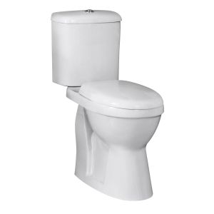 Comfort Height Pan & Cistern - Nuie DOCMP100 White, White colour ,image 1
