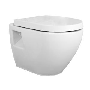 Wall Hung Pan - Nuie NCU900C White, White colour ,image 1