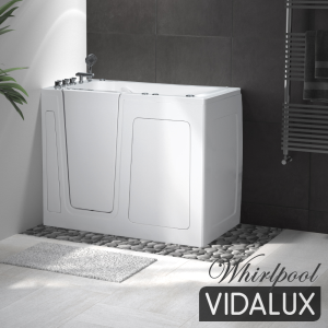 Colliford 1320 Whirlpool & Airspa Easy Access Walk-In Bath, White colour ,image 6
