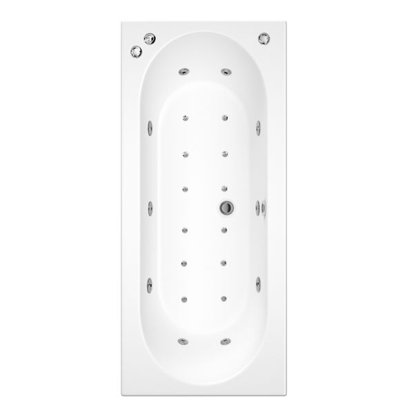 Vidalux Whirlpool Bath WBDE01 1700 x 750, White colour ,image 1
