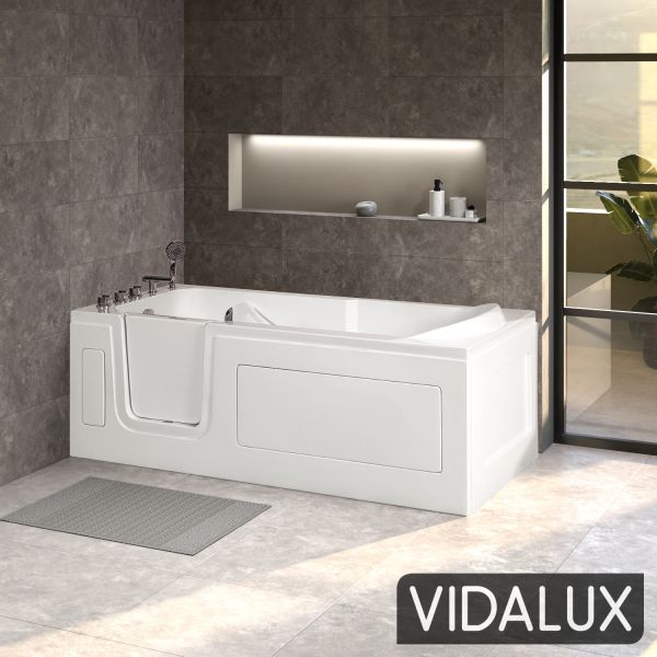 Abberton 1700 Easy Access Walk-In Bath, White colour ,image 15