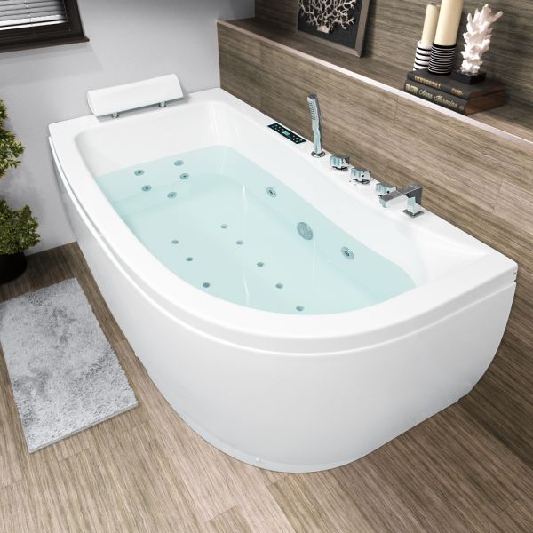 THE BIG SALE Vidalux WB58 1700 x 900 Left Hand Deluxe Whirlpool & Airspa Bath