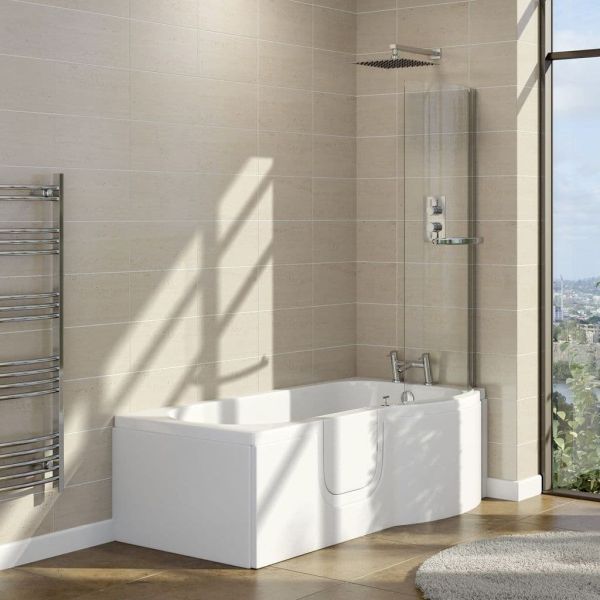 Calypso 1675 Easy Access Walk-In Bath, White colour ,image 10
