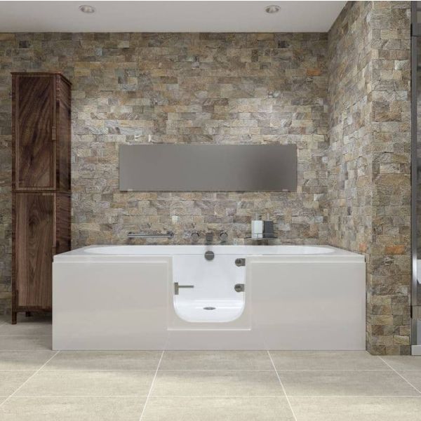 Cortega 1700 Easy Access Walk-In Bath, White colour ,image 8