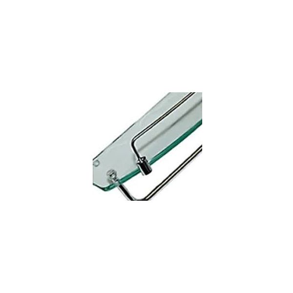 Curved Glass Shelf with Rail for Steam & Shower Cabins ,image 3