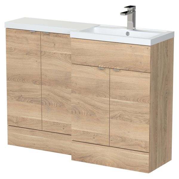 1200mm Right  Hand Combination - Hudson Reed CBI3012 Oak, Oak colour 0