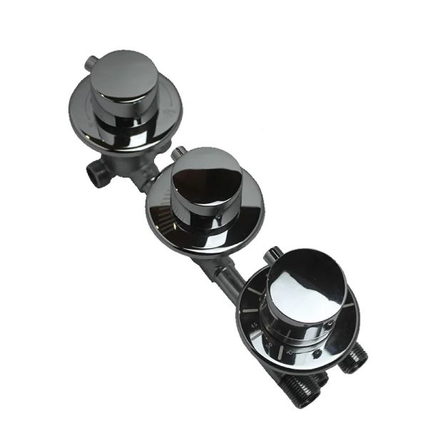 Threaded Dial 5 Output Thermostatic Shower Valve
