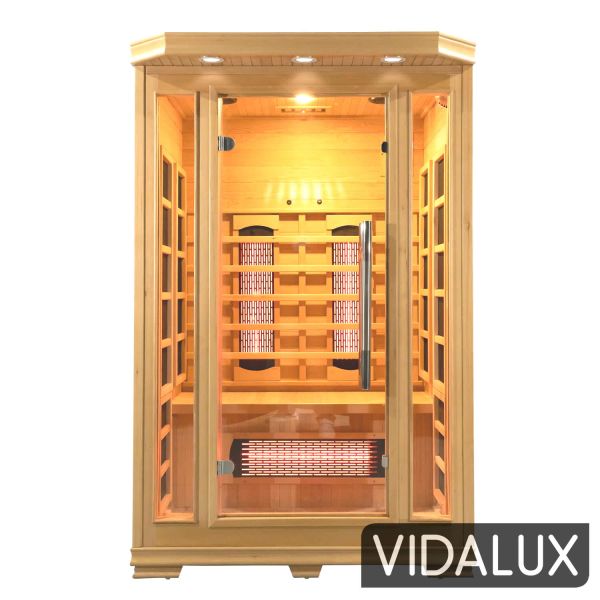 Vidalux 2 Person Full Spectrum Infrared Sauna With Complete Heat, Hemlock colour ,image 21
