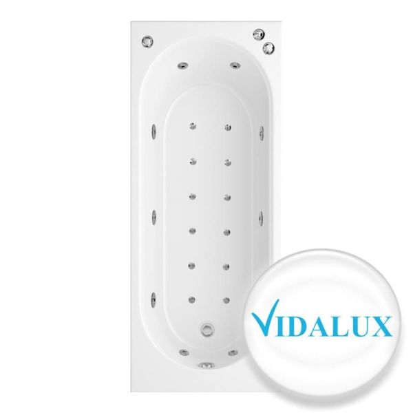 Vidalux Whirlpool Bath WB02 1700 x 700, White colour ,image 1