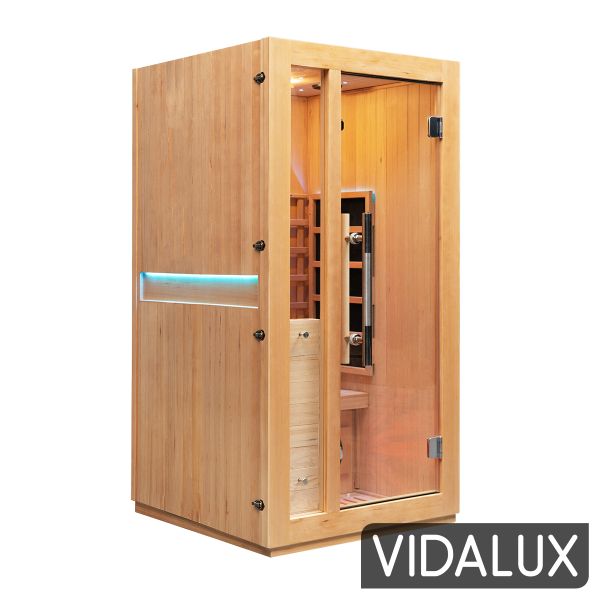Vidalux Premier 1 Person Full Spectrum Infrared Sauna With Complete Heat