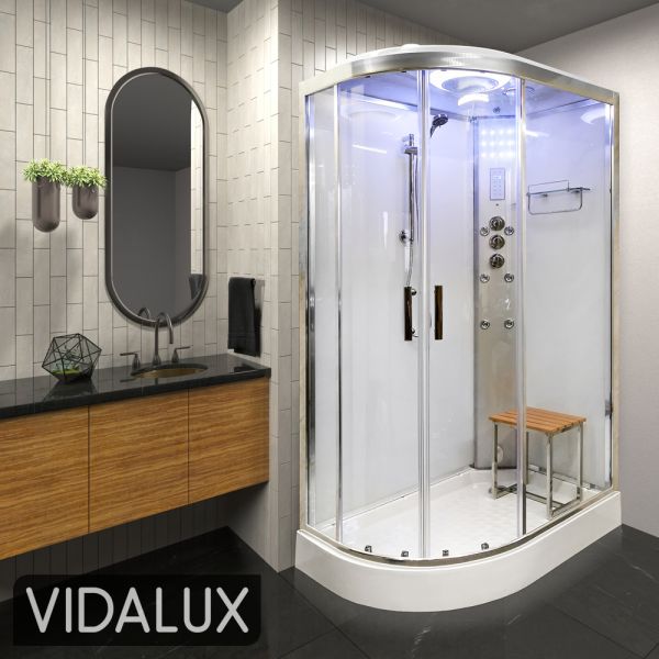 SS1200 Right Hand Offset steam Shower Cabin 1200 x 800 ,image 2