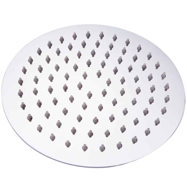 8" Round Modern Flat Thin Slimline Chrome Shower Head 20cm ,image 1