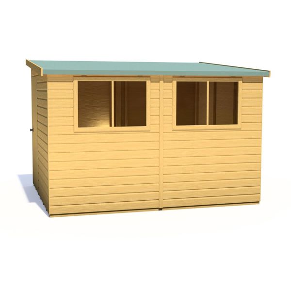 Norfolk 10 x 8 Single Door Loglap Shed - Style A