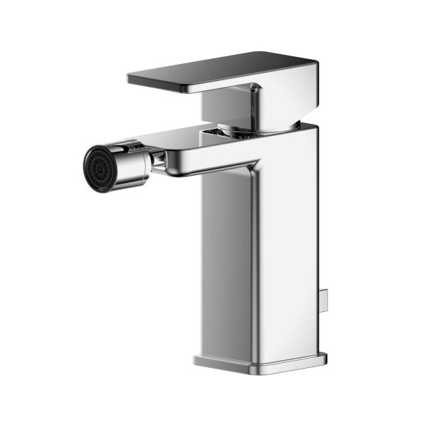 Mono Bidet Mixer With Pop-up Waste - Nuie WIN306 Chrome, Chrome colour ,image 1